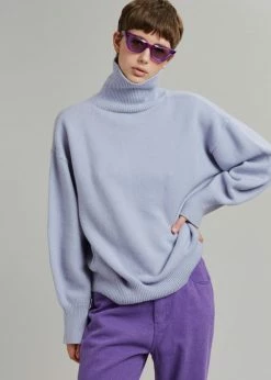 The Frankie Shop CLOTHING Joya Roll Neck Sweater - Lavender