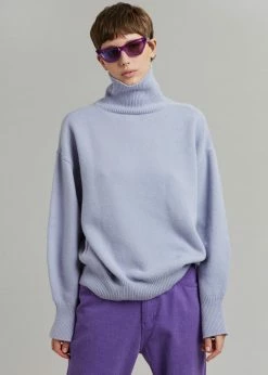 The Frankie Shop CLOTHING Joya Roll Neck Sweater - Lavender