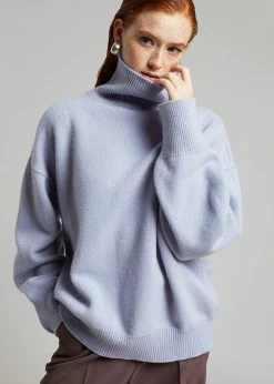 The Frankie Shop CLOTHING Joya Roll Neck Sweater - Lavender