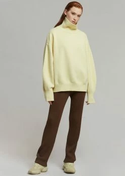 The Frankie Shop CLOTHING Joya Roll Neck Sweater - Lemon