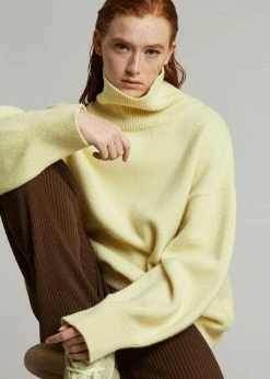 Best deal ๐งจ The Frankie Shop CLOTHING Joya Roll Neck Sweater - Lemon ๐ 14 The Frankie Shop CLOTHING Joya Roll Neck Sweater - Lemon