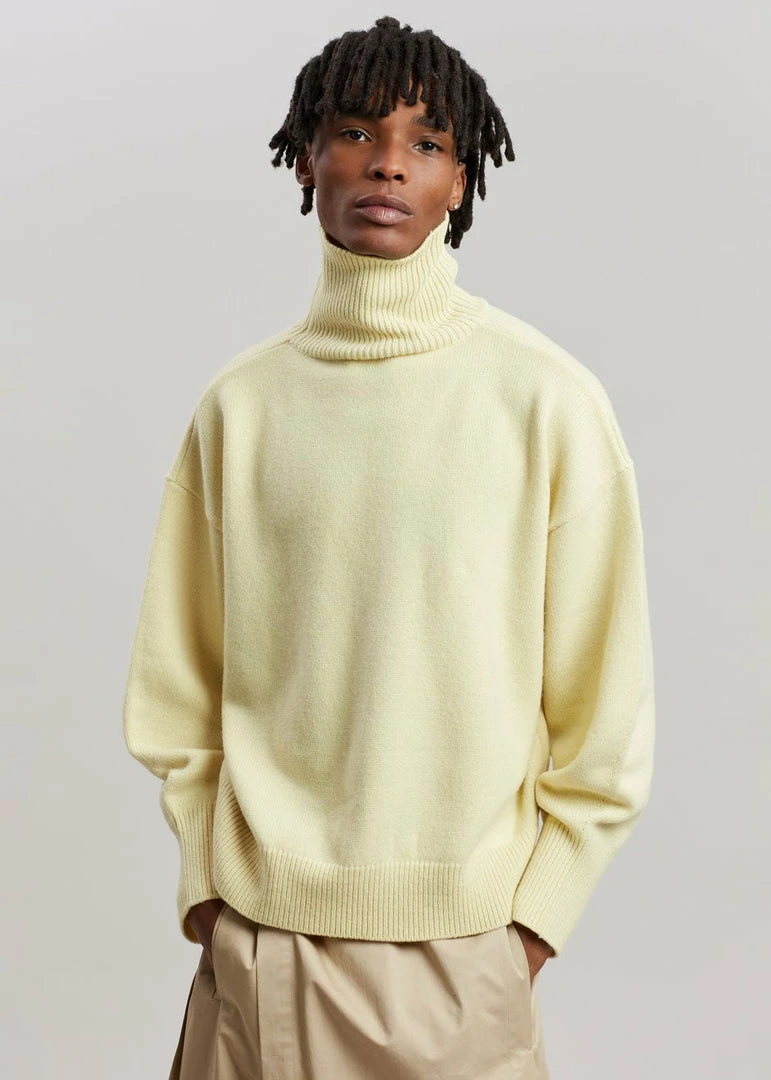 Best deal ๐งจ The Frankie Shop CLOTHING Joya Roll Neck Sweater - Lemon ๐ 6 The Frankie Shop CLOTHING Joya Roll Neck Sweater - Lemon