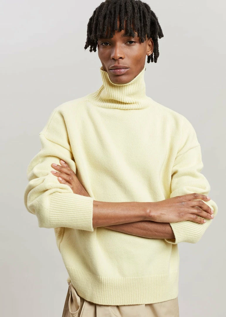 Best deal ๐งจ The Frankie Shop CLOTHING Joya Roll Neck Sweater - Lemon ๐ 10 The Frankie Shop CLOTHING Joya Roll Neck Sweater - Lemon