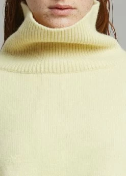 Best deal ๐งจ The Frankie Shop CLOTHING Joya Roll Neck Sweater - Lemon ๐ 19 The Frankie Shop CLOTHING Joya Roll Neck Sweater - Lemon