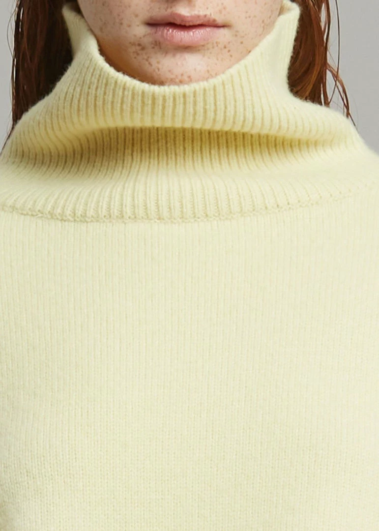 Best deal ๐งจ The Frankie Shop CLOTHING Joya Roll Neck Sweater - Lemon ๐ 8 The Frankie Shop CLOTHING Joya Roll Neck Sweater - Lemon