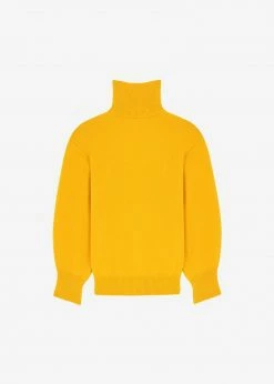 The Frankie Shop Joya Roll Neck Sweater - Marigold CLOTHING