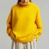 The Frankie Shop Joya Roll Neck Sweater - Marigold CLOTHING