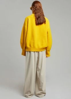 The Frankie Shop Joya Roll Neck Sweater - Marigold CLOTHING