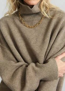 Brand new π― The Frankie Shop Joya Roll Neck Sweater - Taupe CLOTHING π₯° 25 The Frankie Shop Joya Roll Neck Sweater - Taupe CLOTHING