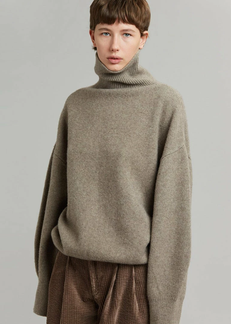 Brand new π― The Frankie Shop Joya Roll Neck Sweater - Taupe CLOTHING π₯° 10 The Frankie Shop Joya Roll Neck Sweater - Taupe CLOTHING