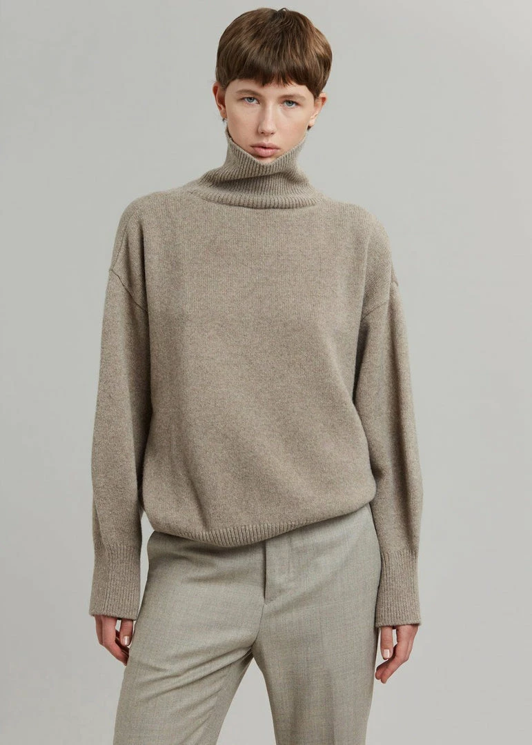 Brand new π― The Frankie Shop Joya Roll Neck Sweater - Taupe CLOTHING π₯° 1 The Frankie Shop Joya Roll Neck Sweater - Taupe CLOTHING