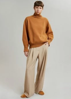 The Frankie Shop CLOTHING Joya Roll Neck Sweater - Terra Cotta