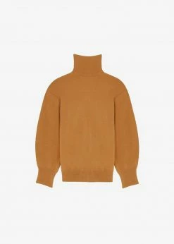 The Frankie Shop CLOTHING Joya Roll Neck Sweater - Terra Cotta
