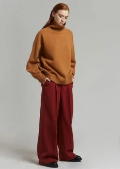 The Frankie Shop CLOTHING Joya Roll Neck Sweater - Terra Cotta