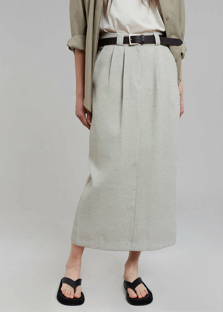 New β Project View Julian Midi π Skirt - Birch Melange CLOTHING β 6 Project View Julian Midi Skirt - Birch Melange CLOTHING