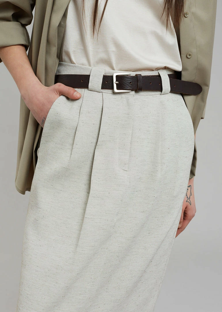 New β Project View Julian Midi π Skirt - Birch Melange CLOTHING β 3 Project View Julian Midi Skirt - Birch Melange CLOTHING