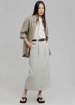 Project View Julian Midi Skirt - Birch Melange CLOTHING