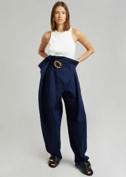 Vacation Edit JW Anderson Chain Flat Sandals - Black