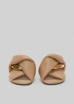 SHOES JW Anderson Chain Flat Sandals - Taupe