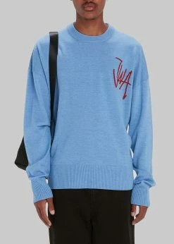 JW Anderson JWA Crewneck Jumper - Light Blue