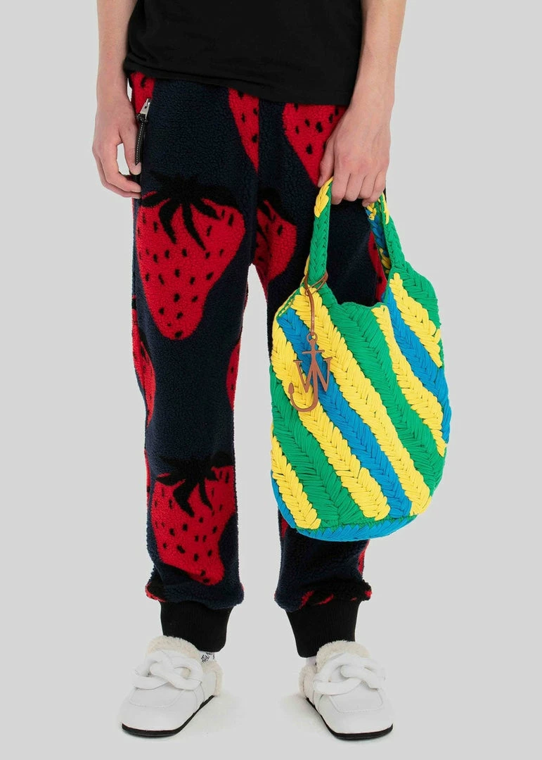 Best Pirce π JW Anderson Knitted Shopper - Green/Yellow/Blue Men π― 2 JW Anderson Knitted Shopper - Green/Yellow/Blue Men