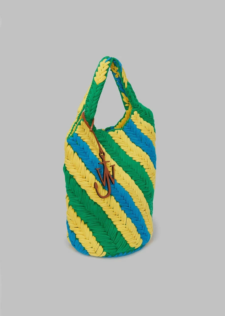 Best Pirce π JW Anderson Knitted Shopper - Green/Yellow/Blue Men π― 1 JW Anderson Knitted Shopper - Green/Yellow/Blue Men