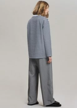 Men JW Anderson Long Sleeve Crewneck Tee - Black/White