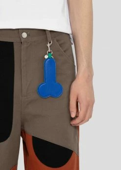 JW Anderson Penis Keyring - Cobalt/Bright Green ACCESSORIES