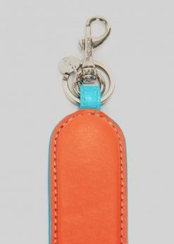 JW Anderson Penis Keyring - Orange/Aqua ACCESSORIES