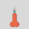 JW Anderson Penis Keyring - Orange/Aqua ACCESSORIES