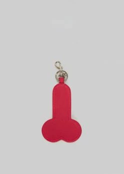 JW Anderson Penis Keyring - Pale Yellow/Hot Pink ACCESSORIES