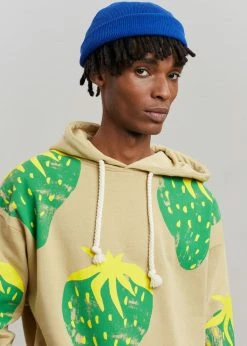 JW Anderson Strawberry Hoodie - Natural/Green