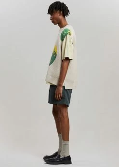 Men JW Anderson Strawberry V-Neck Vest - Natural/Green