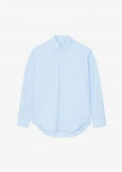 Love You So Much CLOTHING Kae Button Back Shirt - Sky