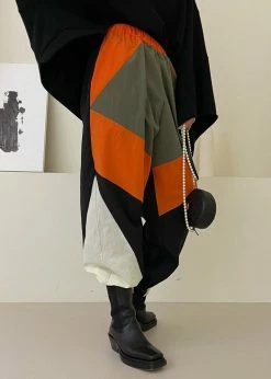 Wholesale π Black Fuchsia CLOTHING Kahlo Joggers - Orange Combo β 18 Black Fuchsia CLOTHING Kahlo Joggers - Orange Combo