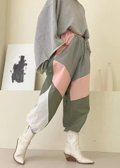 Black Fuchsia Kahlo Joggers - Pink Combo