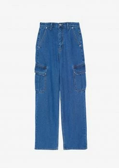 Varial Kai Cargo Denim Pants - Medium Wash