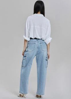 Varial Kai Cargo Denim Pants - Worn Wash CLOTHING