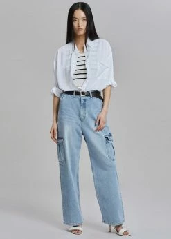 Varial Kai Cargo Denim Pants - Worn Wash CLOTHING