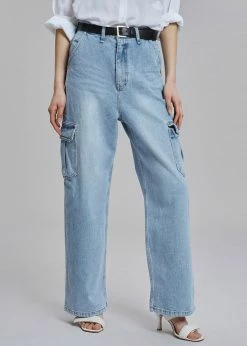 Varial Kai Cargo Denim Pants - Worn Wash CLOTHING