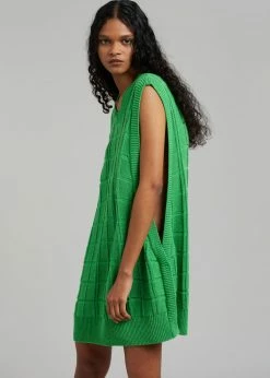 Another J CLOTHING Kami Knit Dress - Green