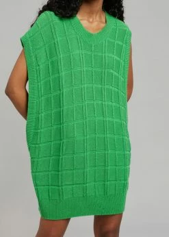 Another J CLOTHING Kami Knit Dress - Green