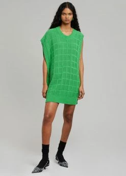 Another J CLOTHING Kami Knit Dress - Green