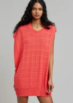 Another J Kami Knit Dress - Red CLOTHING
