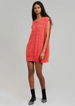 Another J Kami Knit Dress - Red CLOTHING