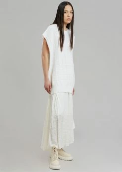 Another J CLOTHING Kami Knit Dress - White