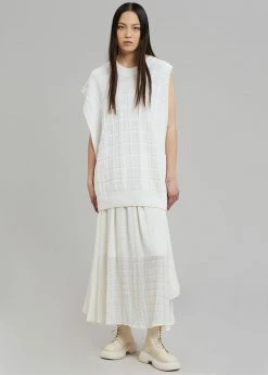 Another J CLOTHING Kami Knit Dress - White