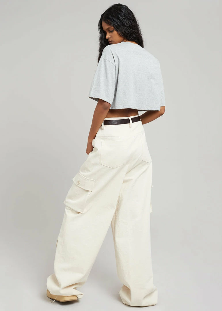 Hot Sale π― The Frankie Shop CLOTHING Karina Cropped T-Shirt - Heather Grey π€© 6 The Frankie Shop CLOTHING Karina Cropped T-Shirt - Heather Grey