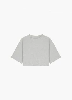 Hot Sale π― The Frankie Shop CLOTHING Karina Cropped T-Shirt - Heather Grey π€© 13 The Frankie Shop CLOTHING Karina Cropped T-Shirt - Heather Grey