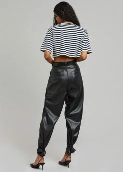 Promo π€© The Frankie Shop CLOTHING Karina Cropped T-Shirt - Navy/Off White π₯ 10 The Frankie Shop CLOTHING Karina Cropped T-Shirt - Navy/Off White